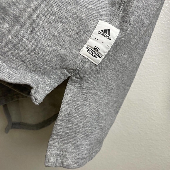Adidas Reigning Champ Womens Sweatshirt Medium Gray Crewneck Pullover Athletic - Picture 7 of 12